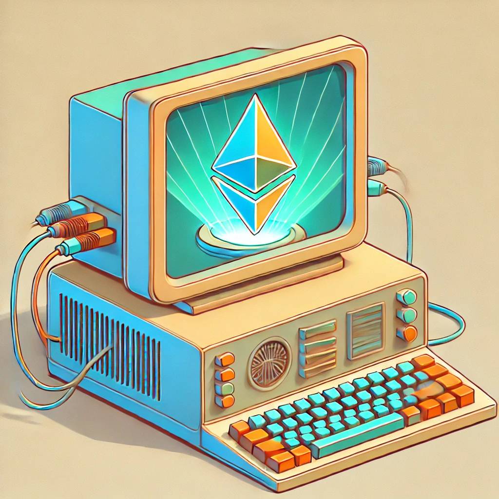 Illustration of a futuristic computer/device.